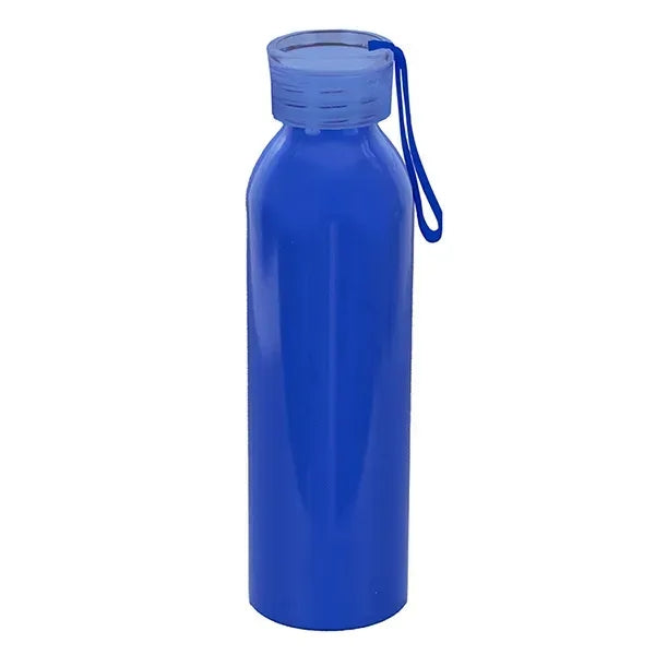22 OZ Recycled RPET Aluminum Bottle With Carry Strap Lid