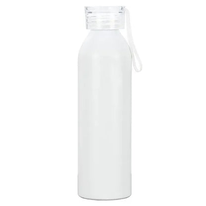 22 OZ Recycled RPET Aluminum Bottle With Carry Strap Lid