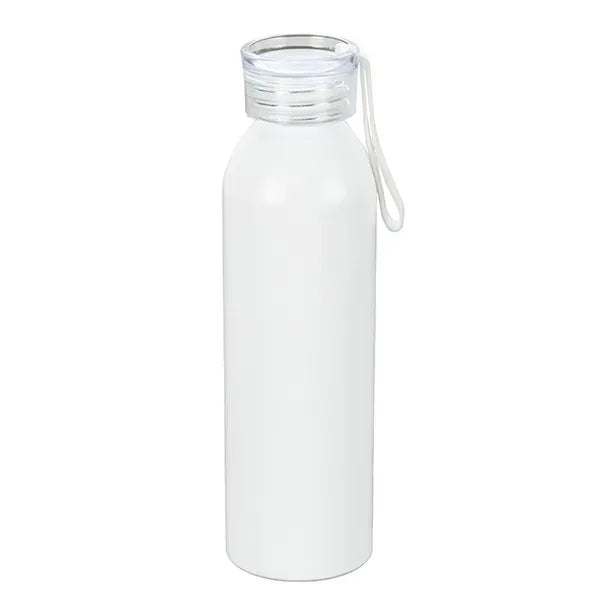22 OZ Recycled RPET Aluminum Bottle With Carry Strap Lid