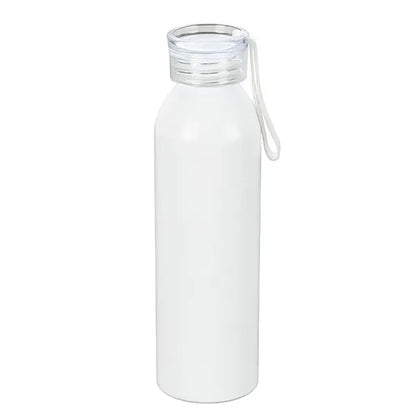 22 OZ Recycled RPET Aluminum Bottle With Carry Strap Lid