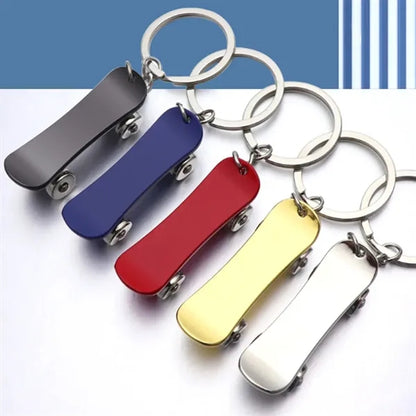 Mini Scooter Metal Keychain
