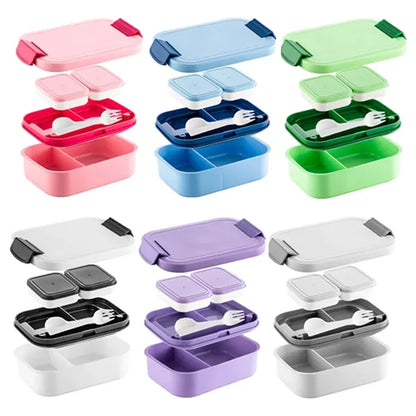 Large Capacity Bento Lunch Box with Compartments