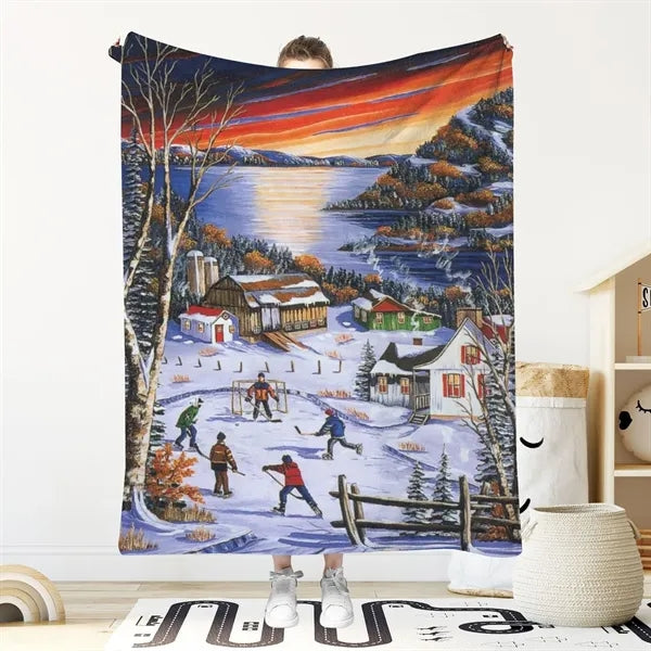 Full Color Printed Super Soft Flannel Blanket