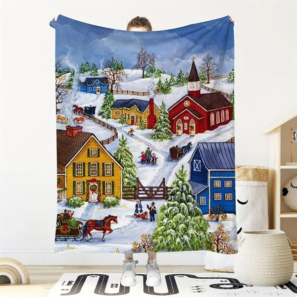 Full Color Printed Super Soft Flannel Blanket