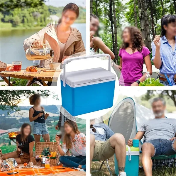 Portable hard retention lunch box camping insulated cooler