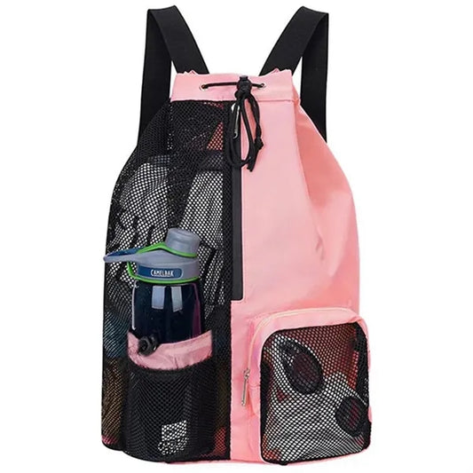 Sports Mesh Drawstring Backpack