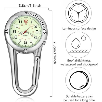Clip On Glow Quartz Watch