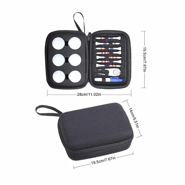 Portable Golf Accessory Organizer with Ball Storage