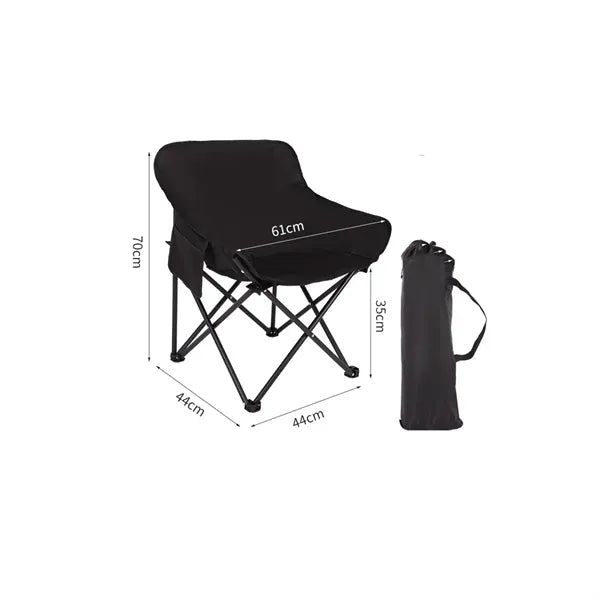 Camping Chair Moon Outdoor Folding With Steel Frame