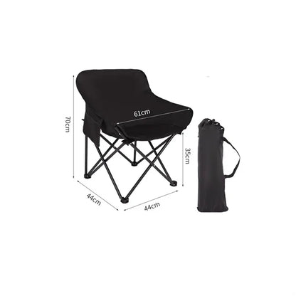 Camping Chair Moon Outdoor Folding With Steel Frame