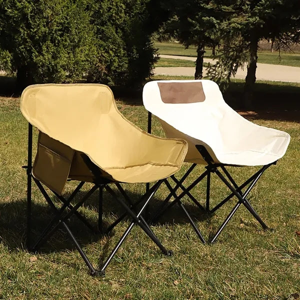Camping Chair Moon Outdoor Folding With Steel Frame