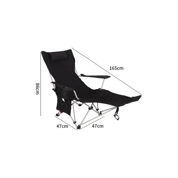 Footrest Outdoor Chair Foldable Compact