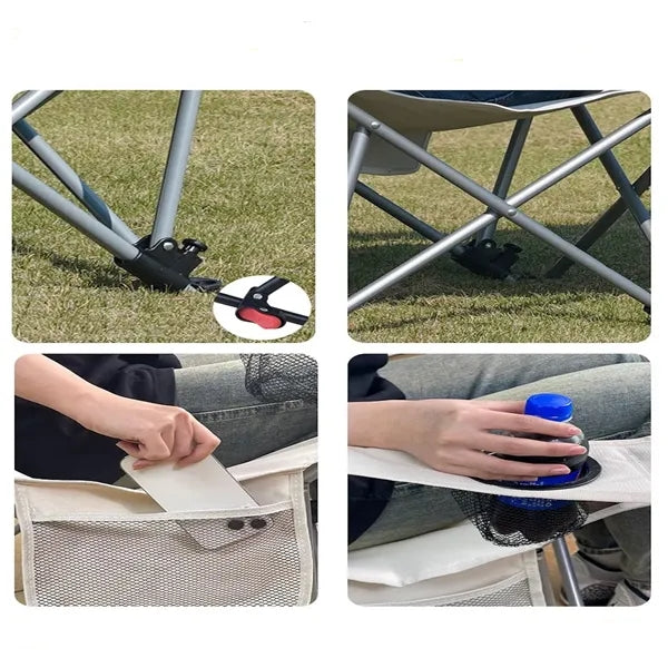 Footrest Outdoor Chair Foldable Compact
