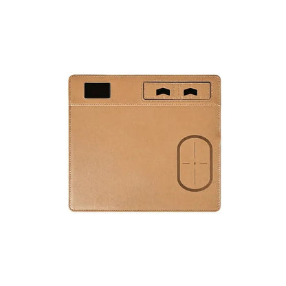 Wireless Charging Mouse Pad Premium Pu Leather