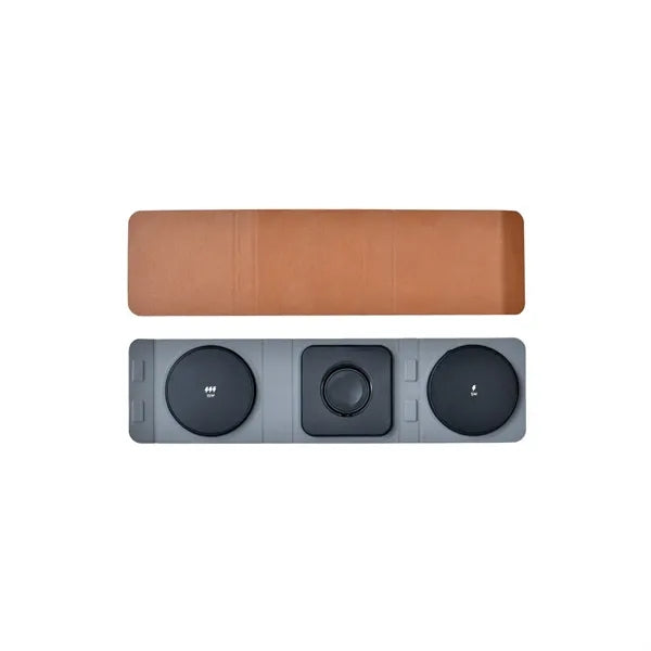 Pu Leather Foldable Wireless Charger 3-In-1 For Smartphone