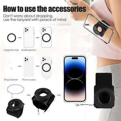 Magnetic Wristband Rotatable Phone Holder