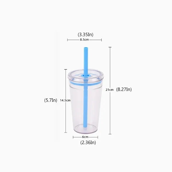 15 Oz Tritan Tumbler With Straw