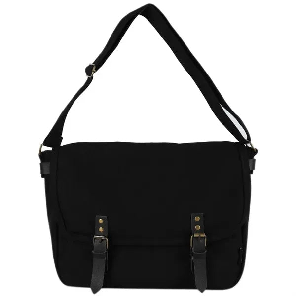 Heavy Duty Canvas Messenger Crossbody Bag