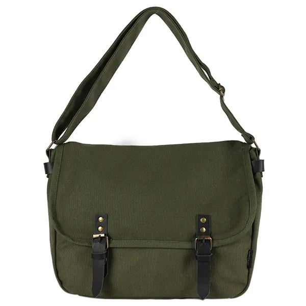 Heavy Duty Canvas Messenger Crossbody Bag