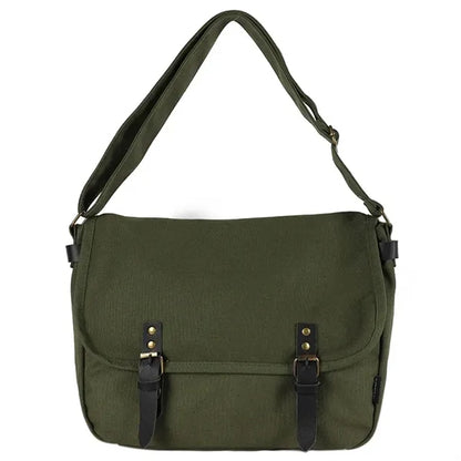 Heavy Duty Canvas Messenger Crossbody Bag