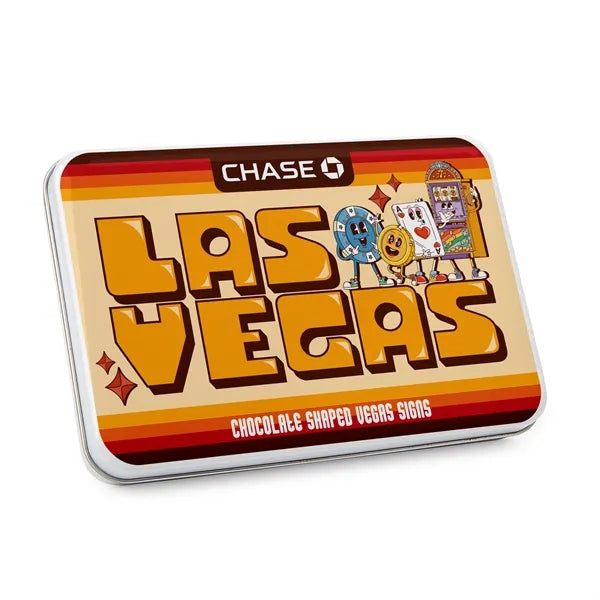 Gift Tin with Las Vegas Sign Chocolates