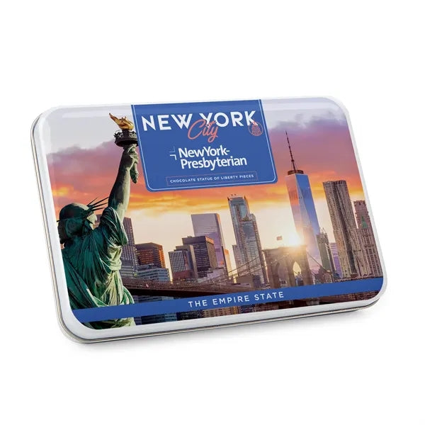 Gift Tin with Statue of Liberty Chocolates