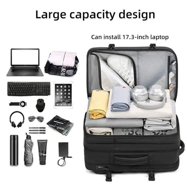 18In Compressible Anti-Theft Backpack