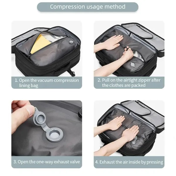 18In Compressible Anti-Theft Backpack