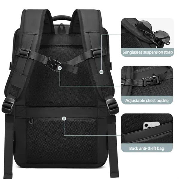 18In Compressible Anti-Theft Backpack