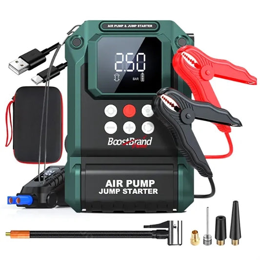 Portable Car Jump Starter & Air Compressor Combo