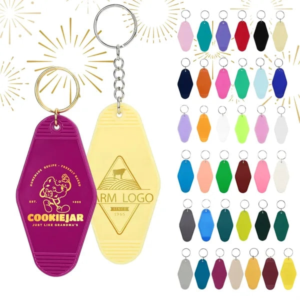 Retro Vintage Motel Keychain