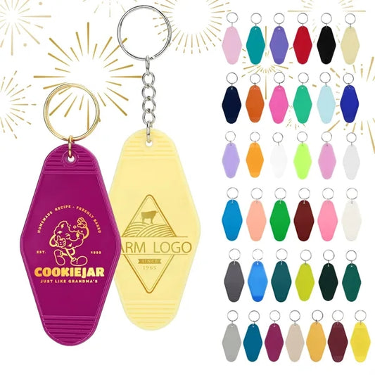 Retro Vintage Motel Keychain