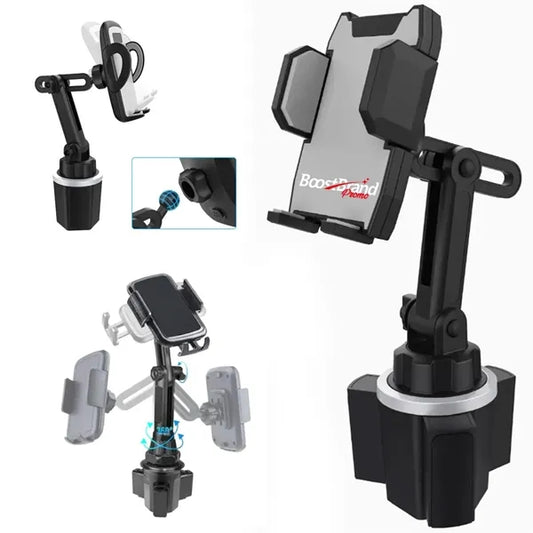 Rotation Adjustable Cup Holder Car Phone Mount
