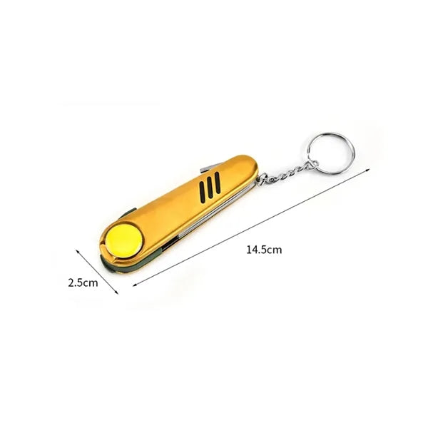 Multi-Function Golf Divot Tool with Knife & Brush