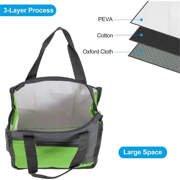 Portable Side Pocket Design Lunch Bags