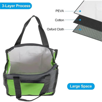 Portable Side Pocket Design Lunch Bags