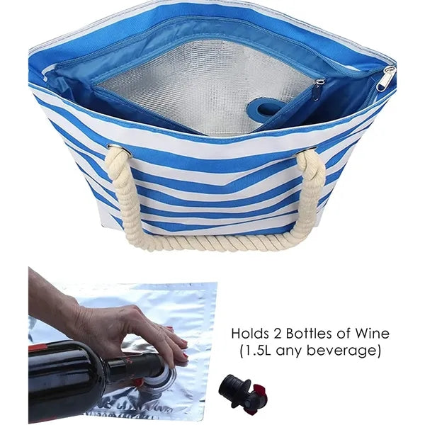 Wine Cooler Bag Beach Tote