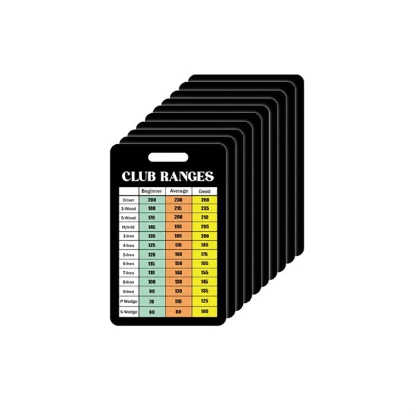 Double-Sided & Credit Card Size Portable Golf Scorecard