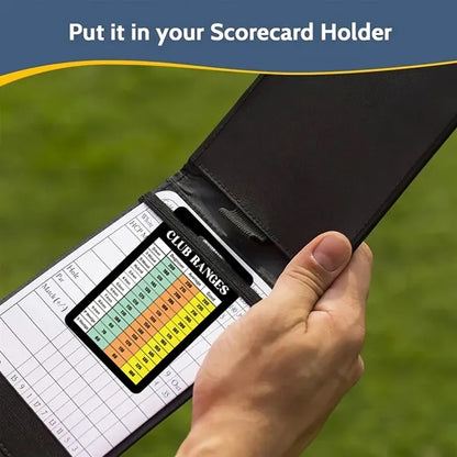 Double-Sided & Credit Card Size Portable Golf Scorecard