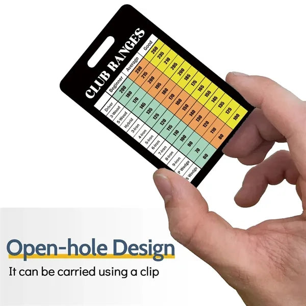 Double-Sided & Credit Card Size Portable Golf Scorecard