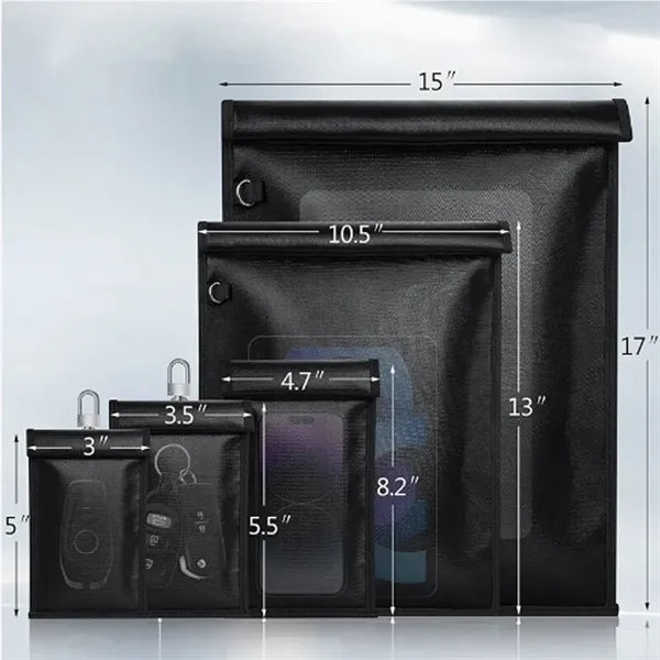 Waterproof & Fireproof RFID Signal Blocking Bag