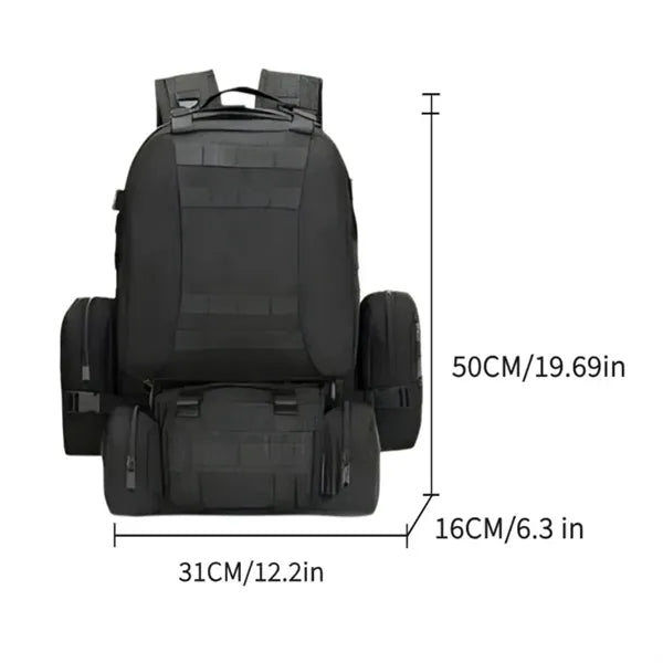 Tactical Outdoor Backpack Set with Detachable Pouches