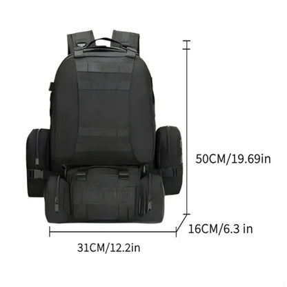 Tactical Outdoor Backpack Set with Detachable Pouches