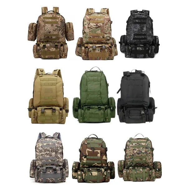 Tactical Outdoor Backpack Set with Detachable Pouches