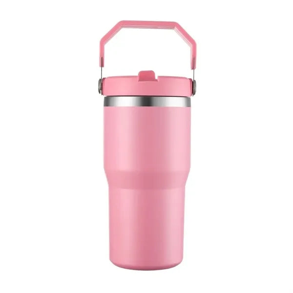 30oz Stainless Steel Tumbler with Straw
