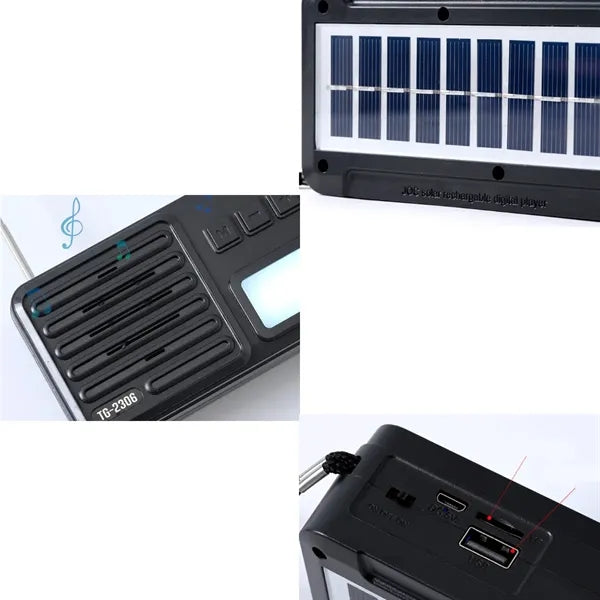Solar Powered Bluetooth Radio Player