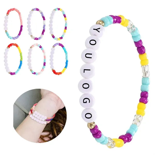 Custom Beaded Letter Bracelet