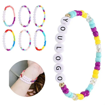 Custom Beaded Letter Bracelet