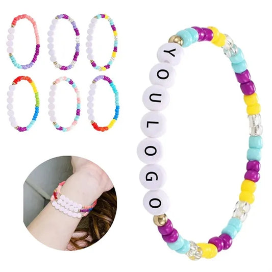 Custom Beaded Letter Bracelet