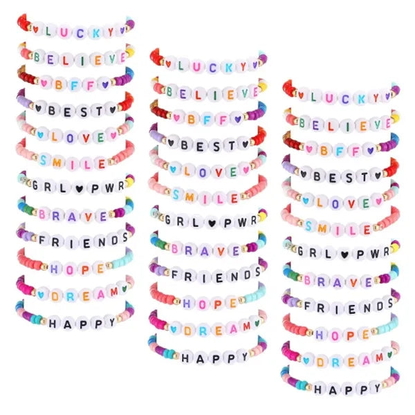 Custom Beaded Letter Bracelet